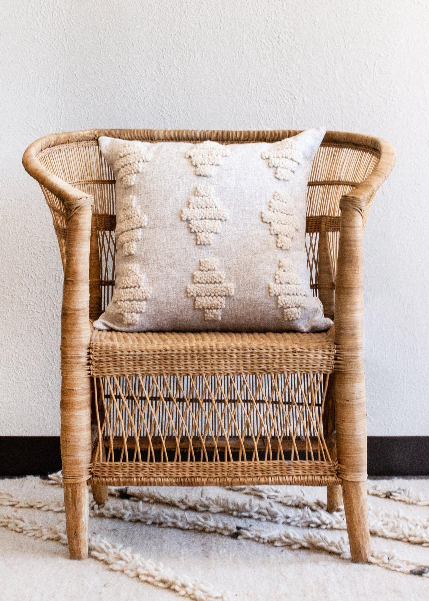 Isuvinu Cotton Square Throw Pillow