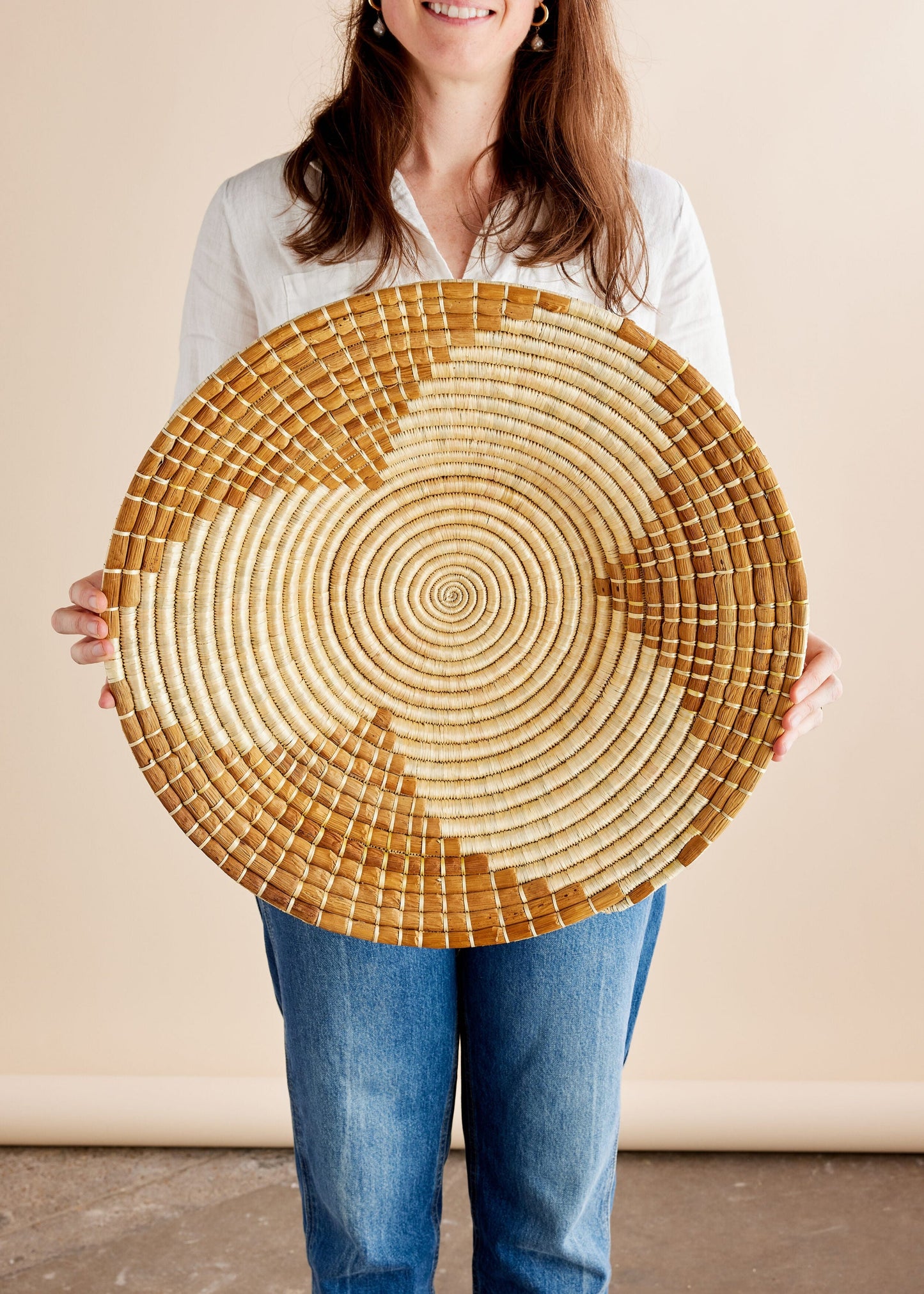 Maua Banana Bark Wall Basket