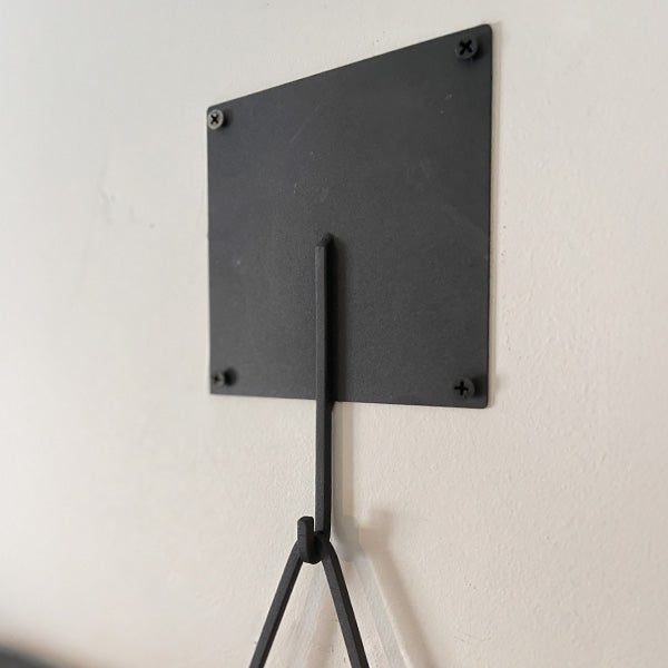 51 Inch Matte Black Hanging Mirror