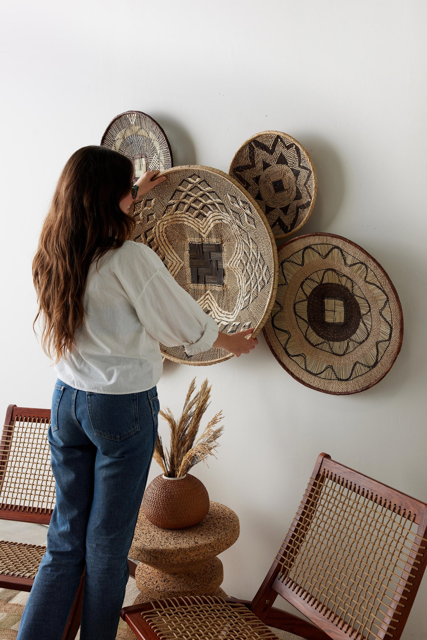 Statement Zambian Plateau African Wall Decor Basket