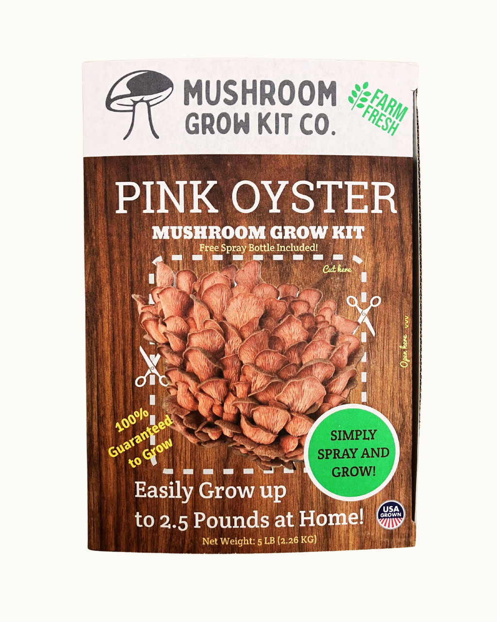 3 Pack - Premium Lion's Mane, Pink, and Blue Oyster Mushroom Growing Kit - 15 LBS