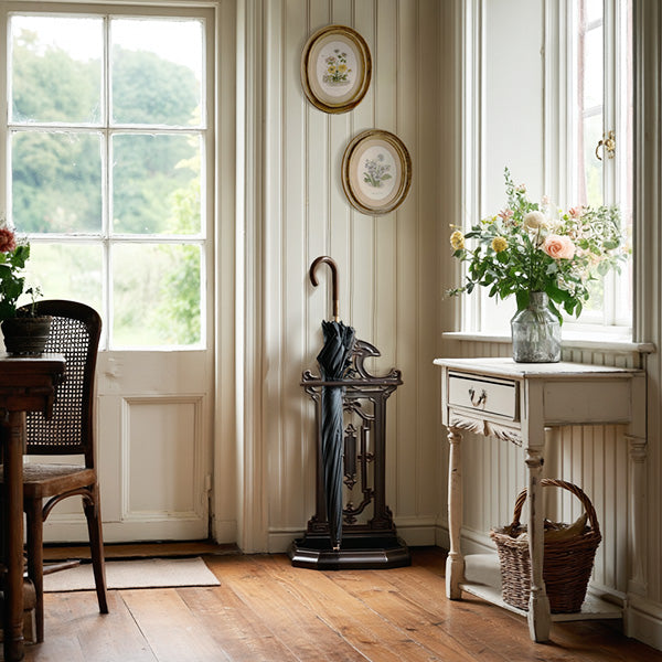 Vintage Inspired Intricate Metal Umbrella Stand