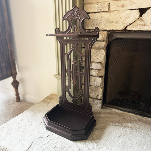 Vintage Inspired Intricate Metal Umbrella Stand