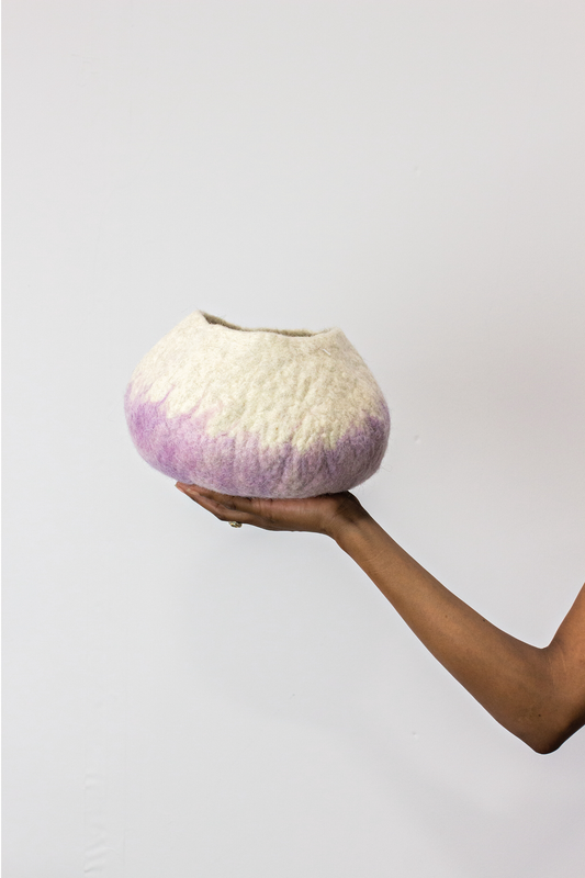 Lavender Wool Ukhamba Bowl