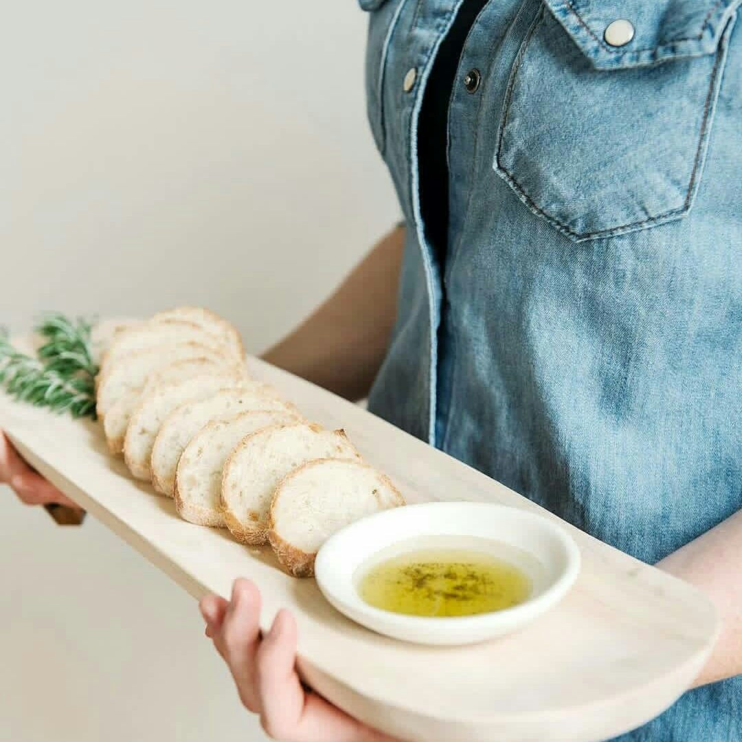 Organic Wooden Rectangle Bread Platter