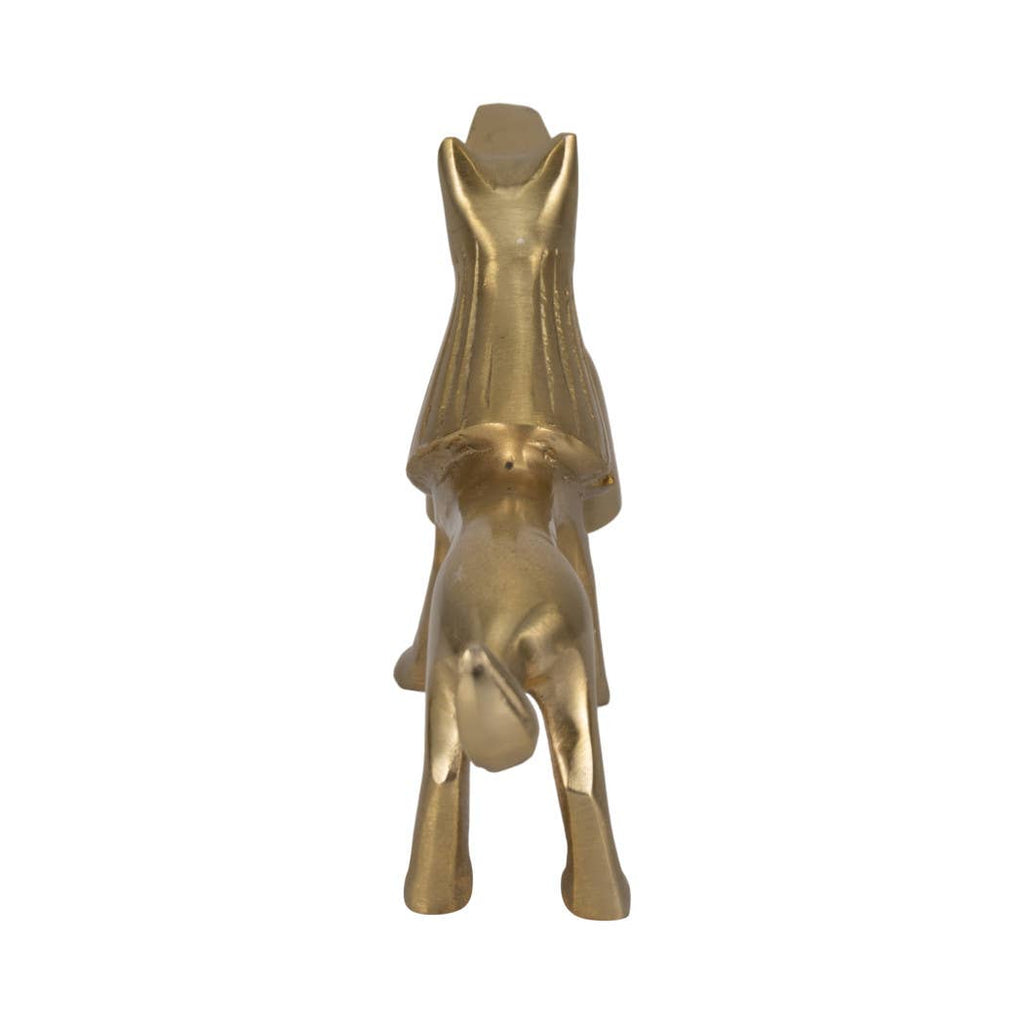 Metal Lion Candle Snuffer Home Decor - Gold, 5 in.