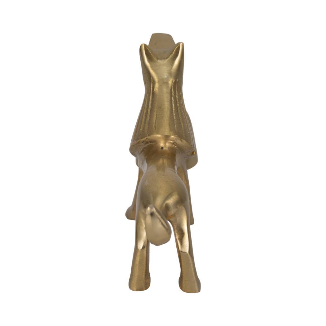 Metal Lion Candle Snuffer Home Decor - Gold, 5 in.