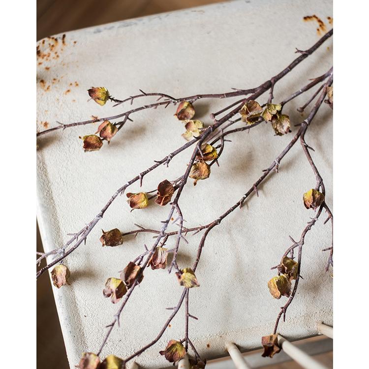 Faux  Silk Artificial Hibiscus Flower Stem Dry 35.4" Tall