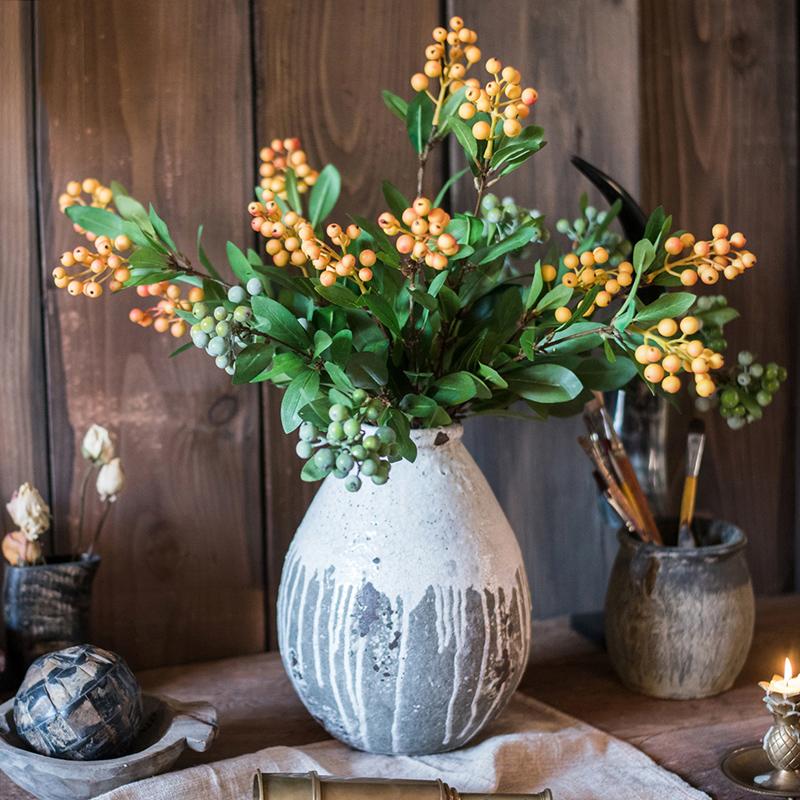 Artificial Gooseberry Fruit Stem 26" Tall