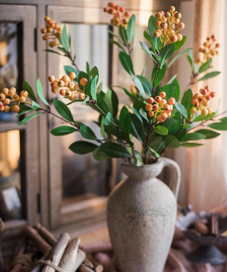 Artificial Gooseberry Fruit Stem 26" Tall