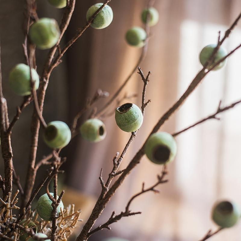 Artificial Kou Li Stem in Green 34" Tall Silk Plant