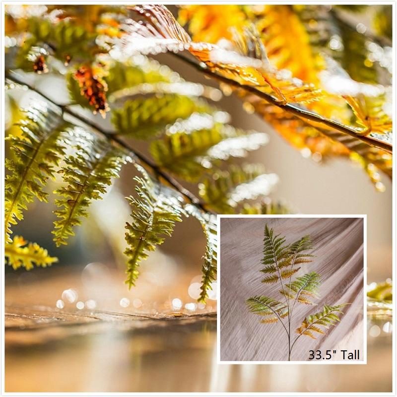 Artificial Plant Cyathea Leaf Stem 34" Tall