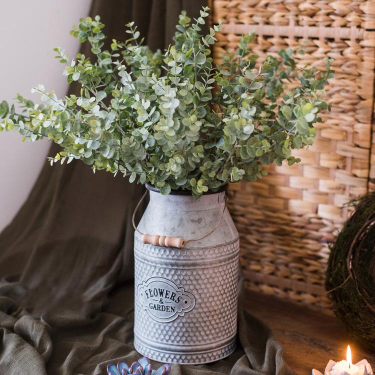 Artificial Faux Plant Eucalyptus Stem Green 26" Tall