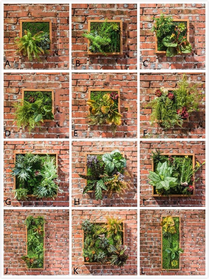 Artificial Faux Plant Succulent Wall Art