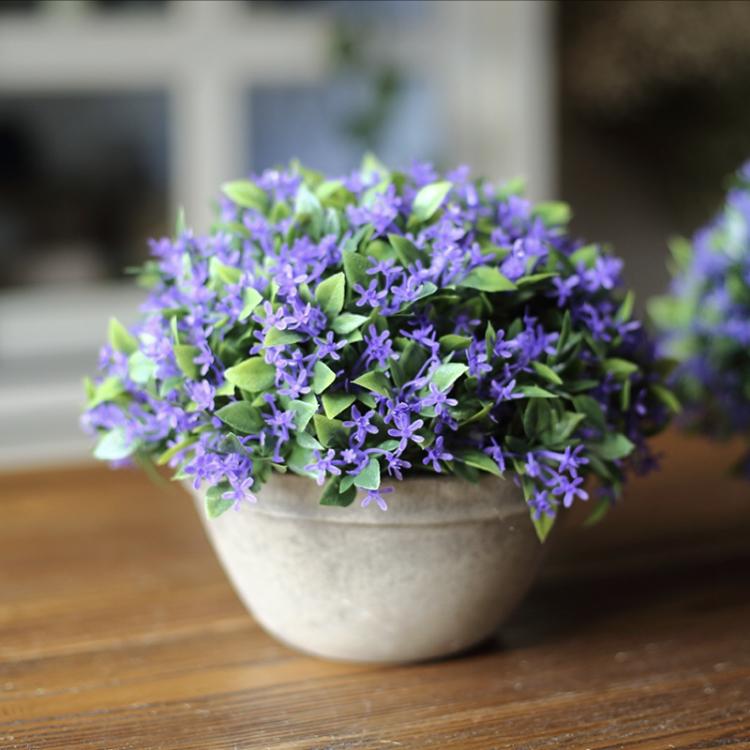 Artificial Purple Boxwood Topiary