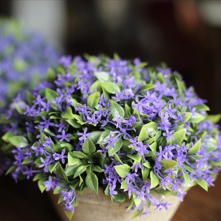 Artificial Purple Boxwood Topiary