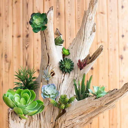 Artificial Faux Small Succulent Stem Randomly Picked Set of 5