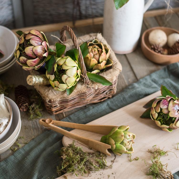 Artificial Veggie Real Touch Artichoke Randomly Picked Set of 3