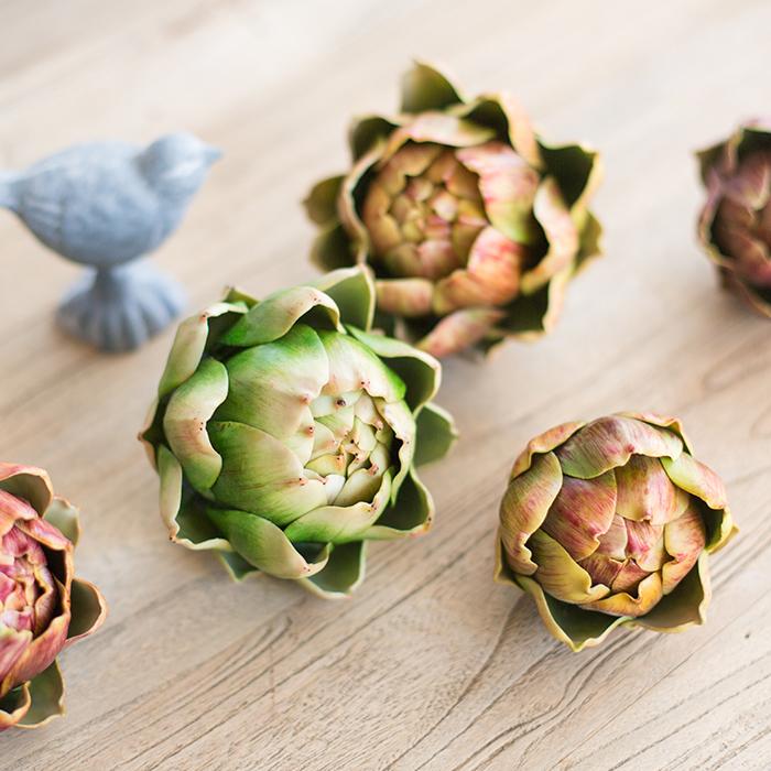 Artificial Veggie Real Touch Artichoke Randomly Picked Set of 3