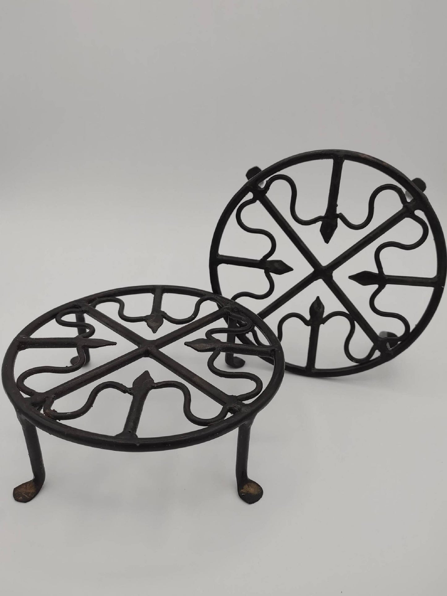 6" Round Wrought Iron Plant Stands