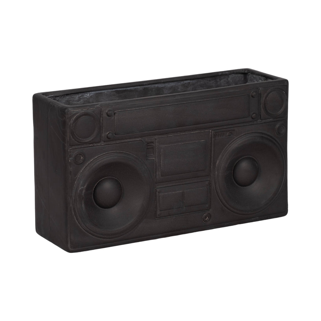 Ceramic Stereo Planter Pot Garden Decor - Gray, 13 in.