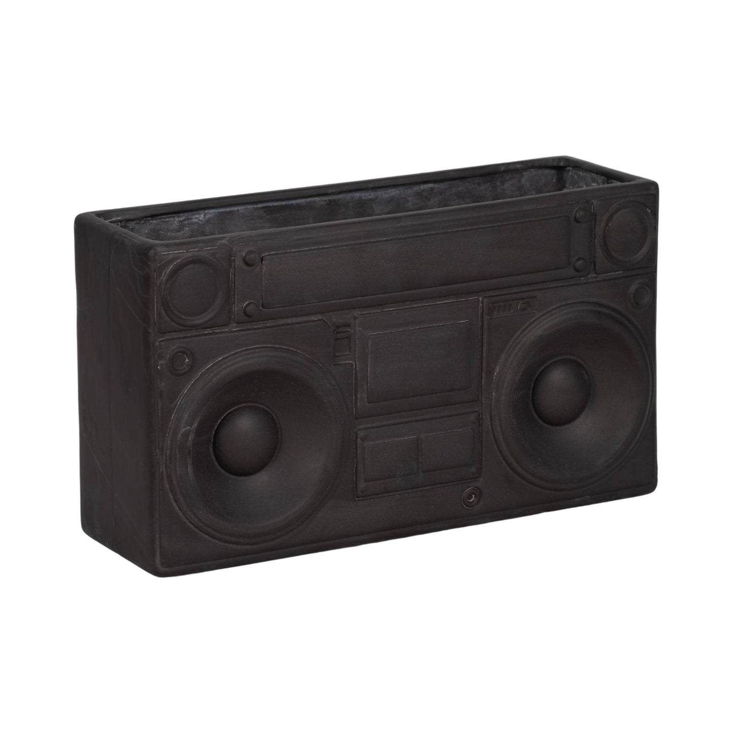 Ceramic Stereo Planter Pot Garden Decor - Gray, 13 in.