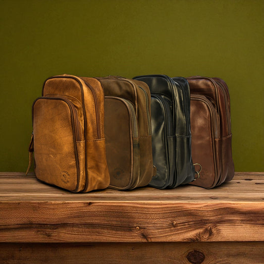 Bovine Leather Sling Bag - Tan