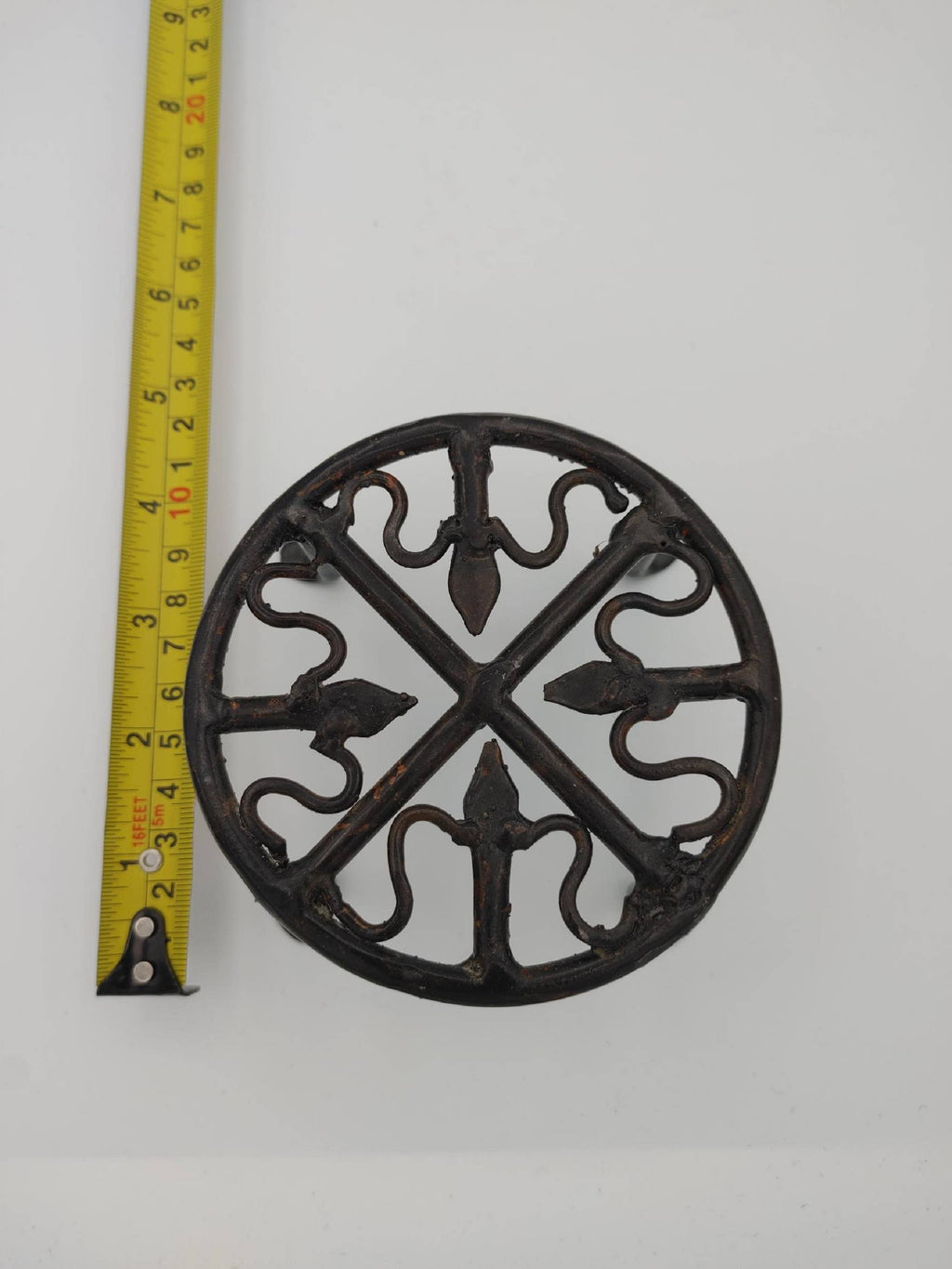4" Round Wrought Iron Plant Stand