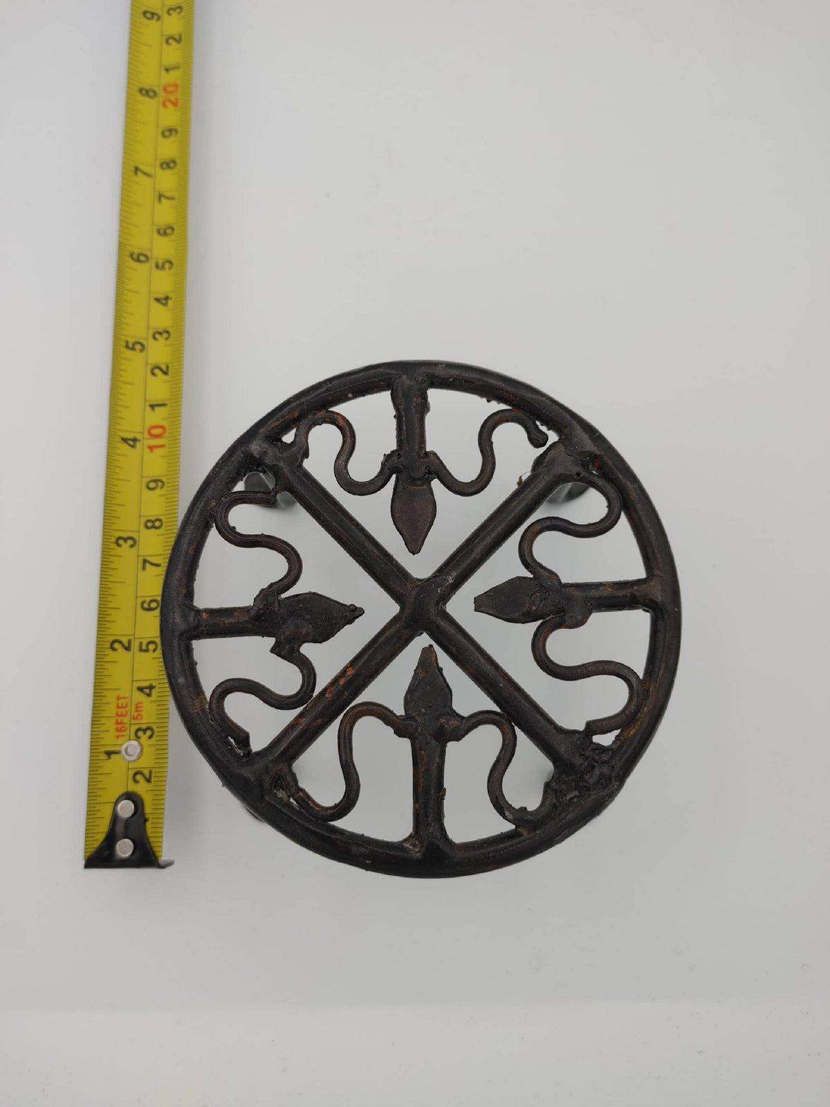 4" Round Wrought Iron Plant Stand
