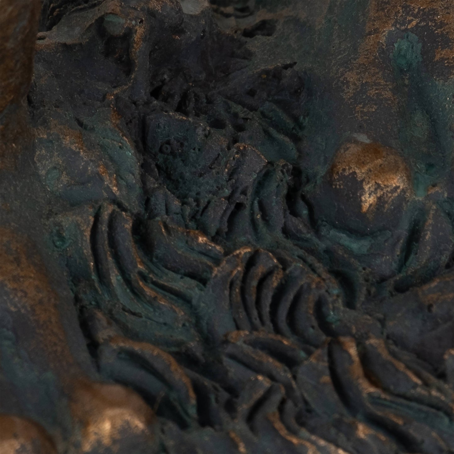 Resin Frog and Watering Can Garden Statue - Bronze, 10 in.