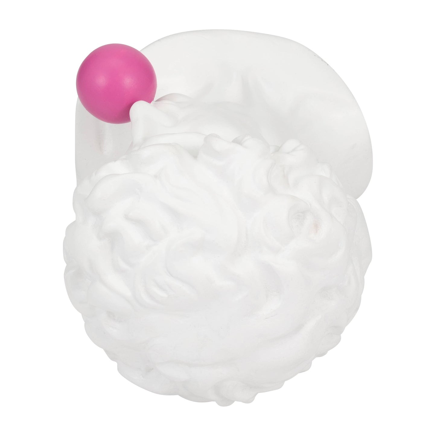 Resin Greek God Head Sculpture Bubble Gum - White, 13 in.