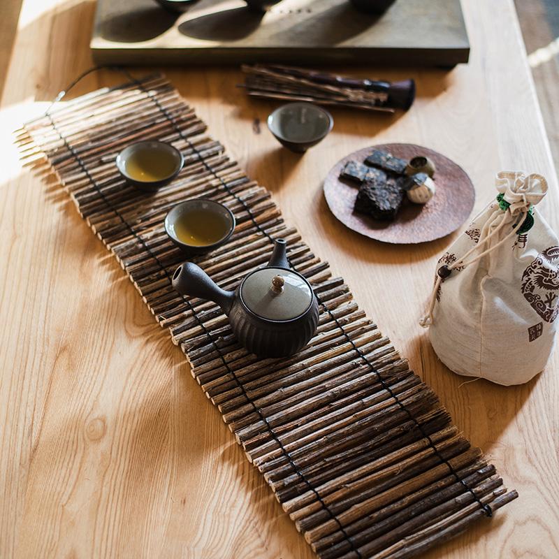 Calligraphy Brush Holder Rollup Wood Shades Rollup