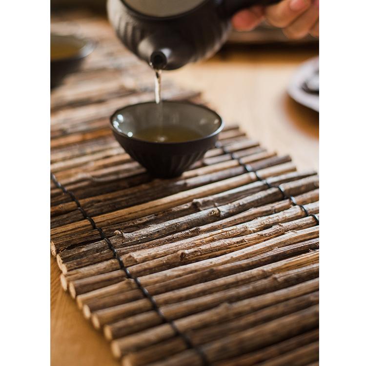 Calligraphy Brush Holder Rollup Wood Shades Rollup