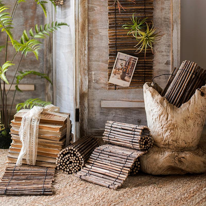 Calligraphy Brush Holder Rollup Wood Shades Rollup