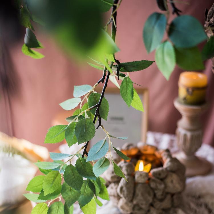 Camellia Green Leaf Stem