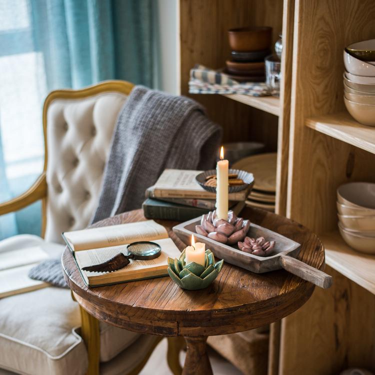 Ceramic Floral Candle Holder