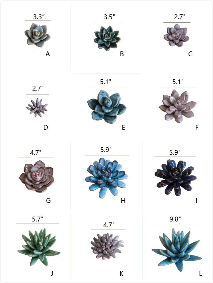 Ceramic Floral Table Accents