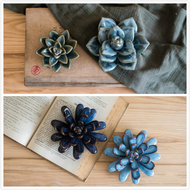 Ceramic Floral Table Accents