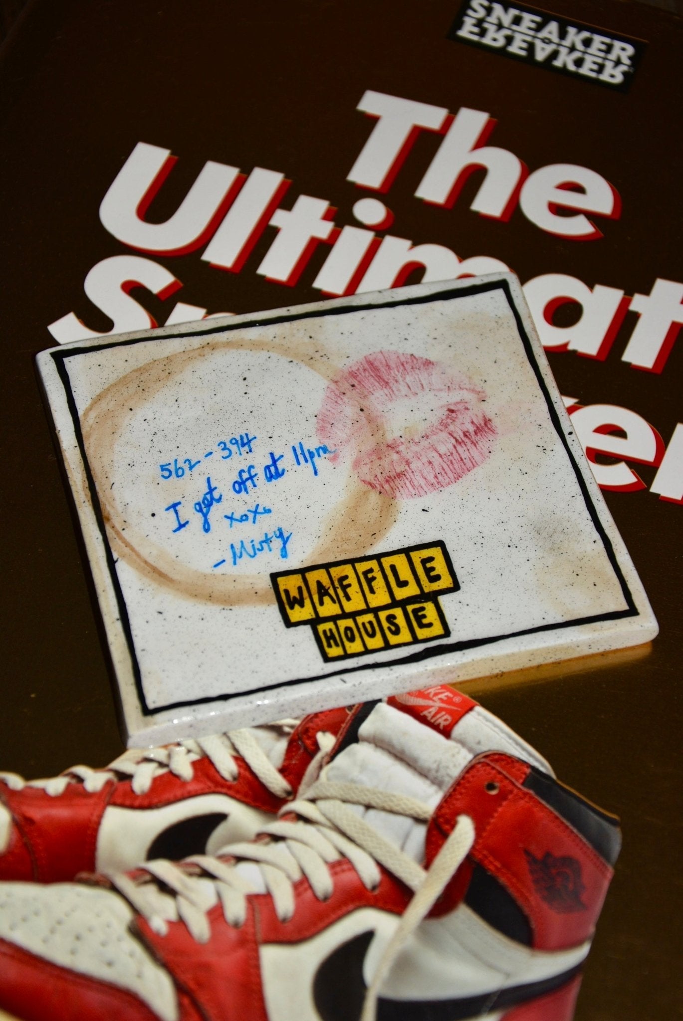 USED DINER NAPKIN COASTER