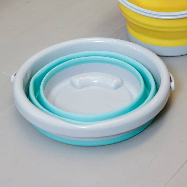 Aqua Collapsible Bucket
