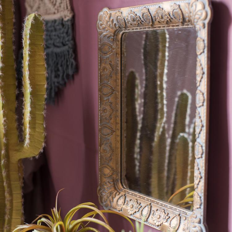 Decorative Mirror French Style Carving Frame Wall Mirror Rectangular