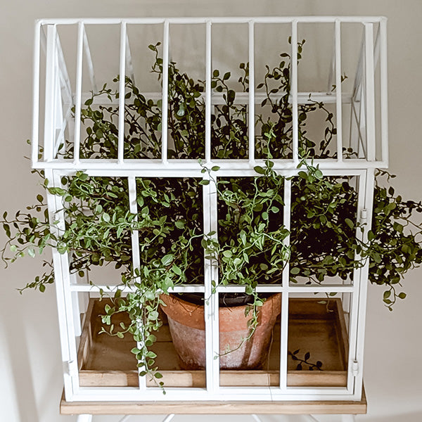 Greenhouse Inspired Outdoor Plant Stand