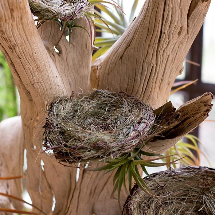 Handmade Grass Willow Bird's Nest Ornament Set of 3