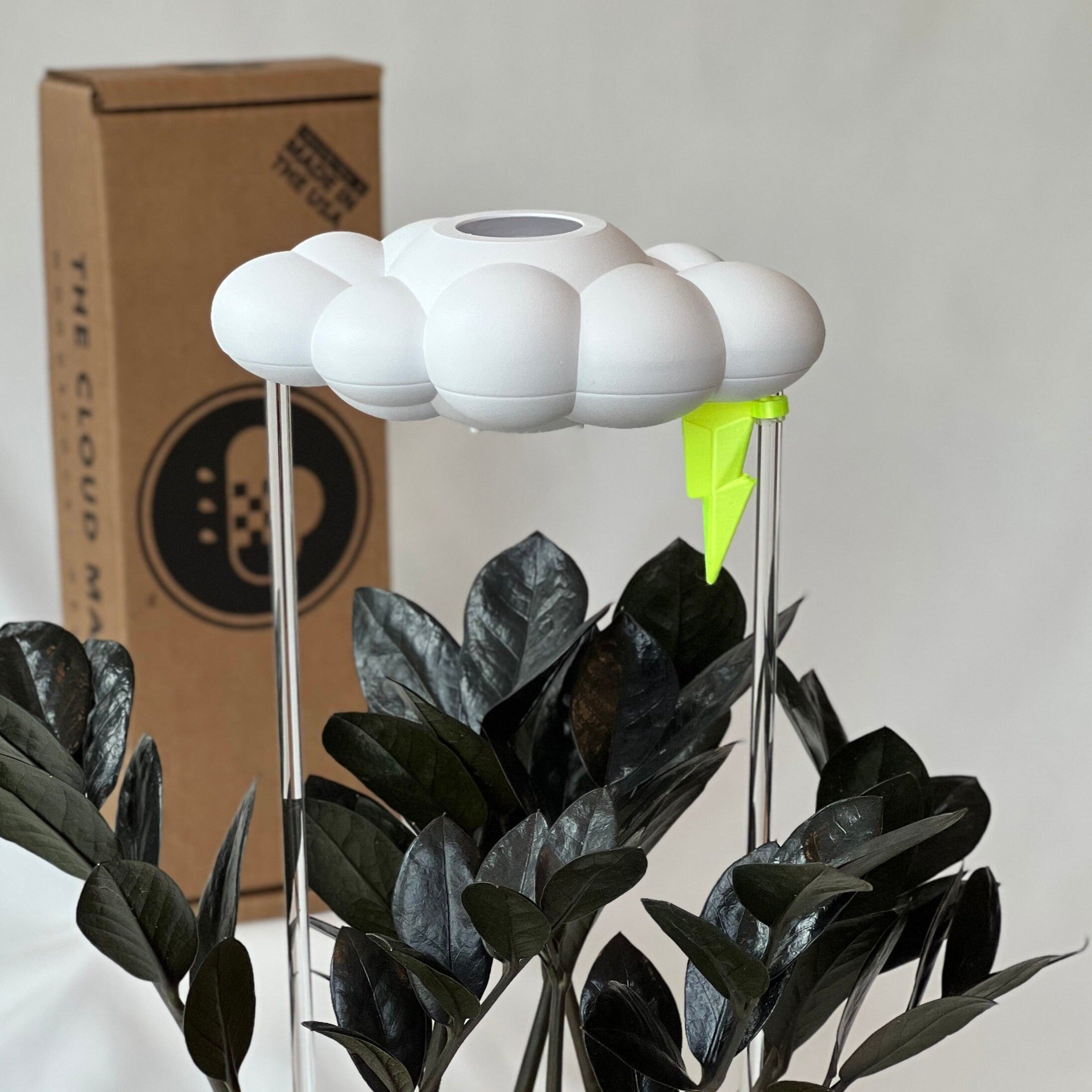 Original Dripping Rain Cloud with Neon Lightning Bolt Charm