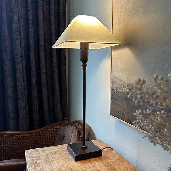 36 Inch Ivory Adjustable Table Lamp