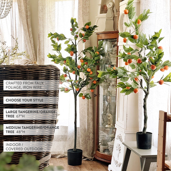 Faux Tangerine Tree, Choose Your Size