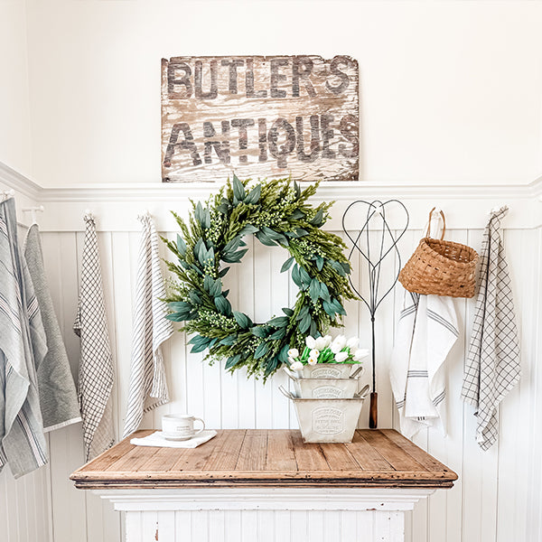 Vintage Inspired Heirloom Garden Supply Metal Planters, Set of Three