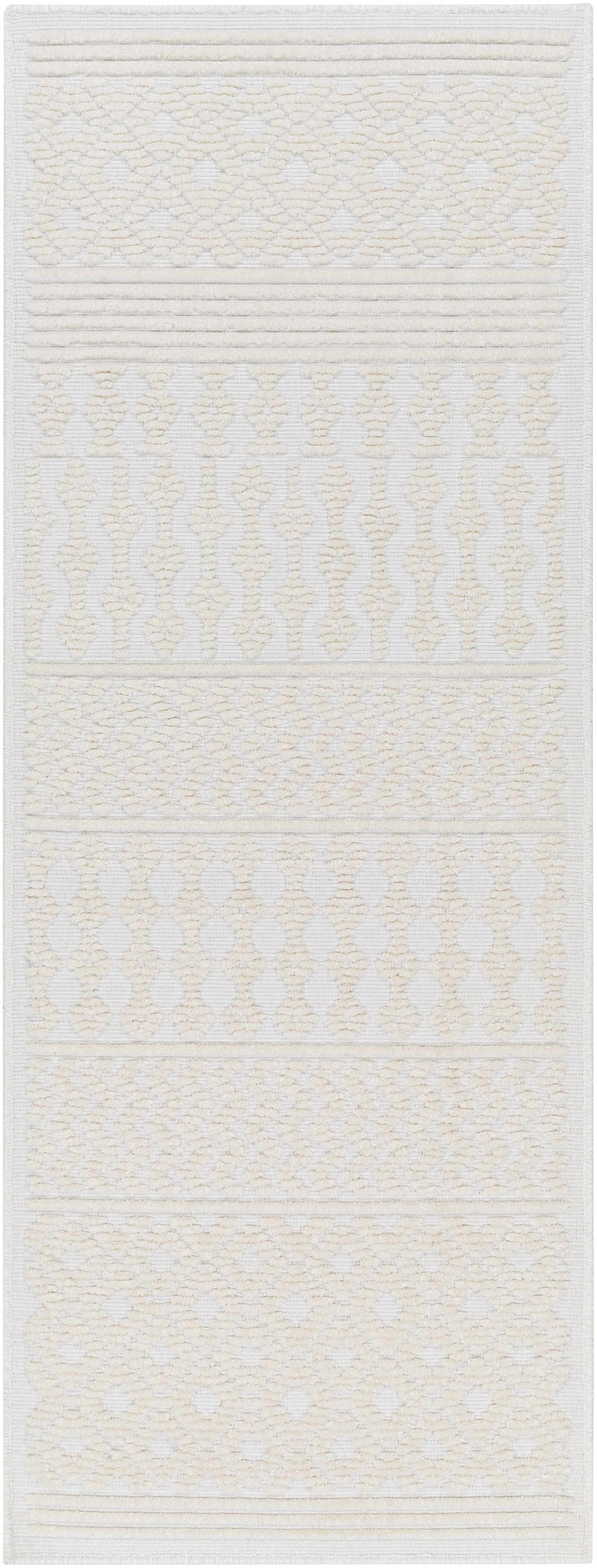 Drago White Washable Area Rug