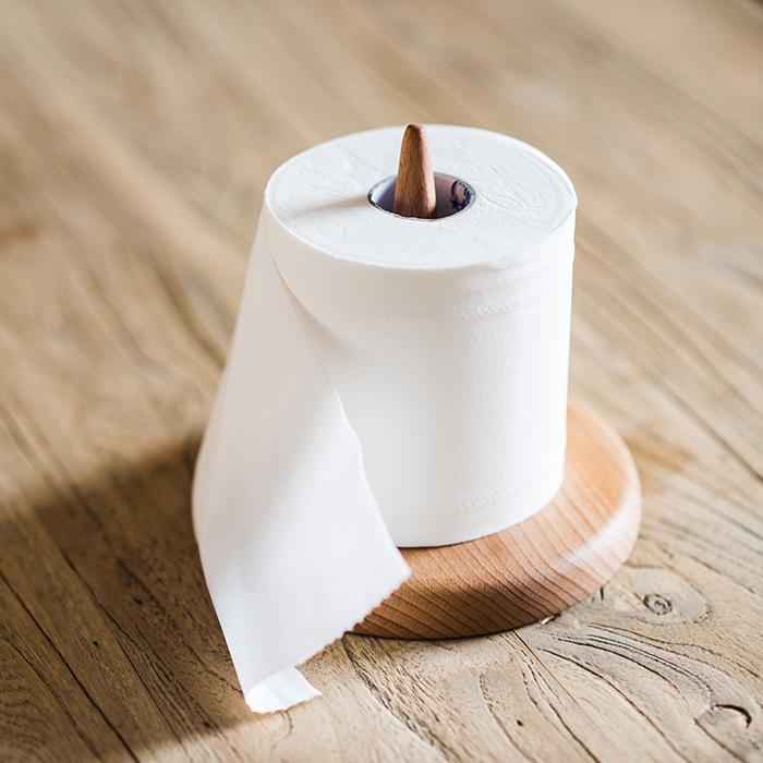 Solid Wood Paper Towel Holder