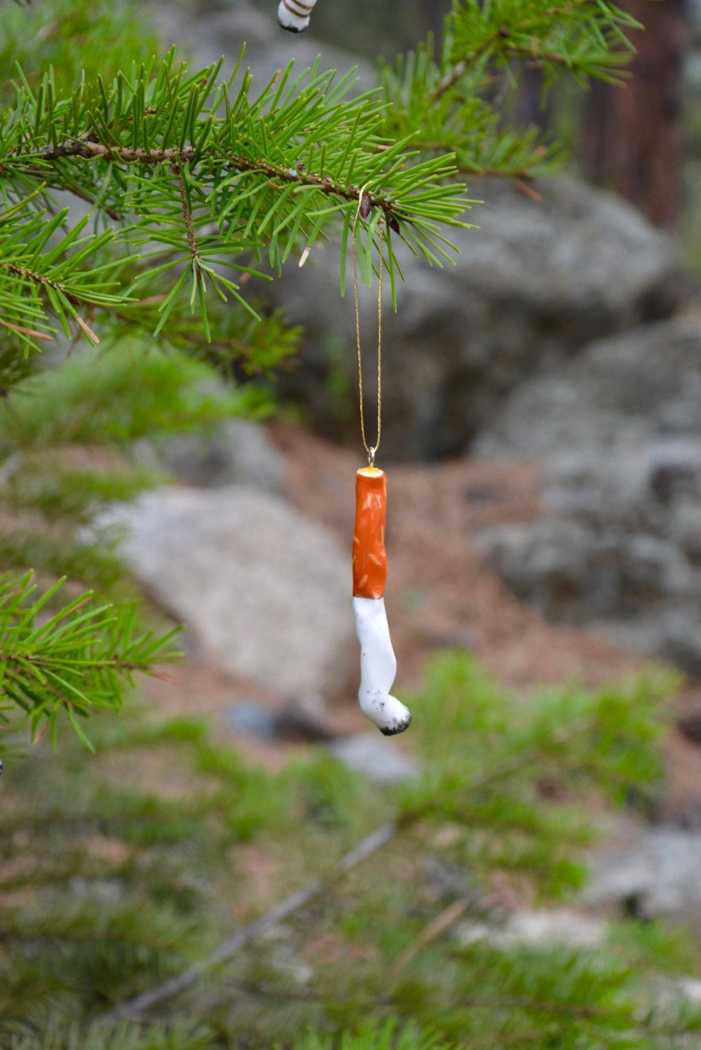 VANITY CERAMIC CIGARETTE ORNAMENTS - SET OF EIGHT